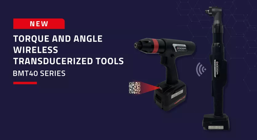 The DOGA range of wireless transducerized screwdrivers is expanding with the new BMT 40 series!