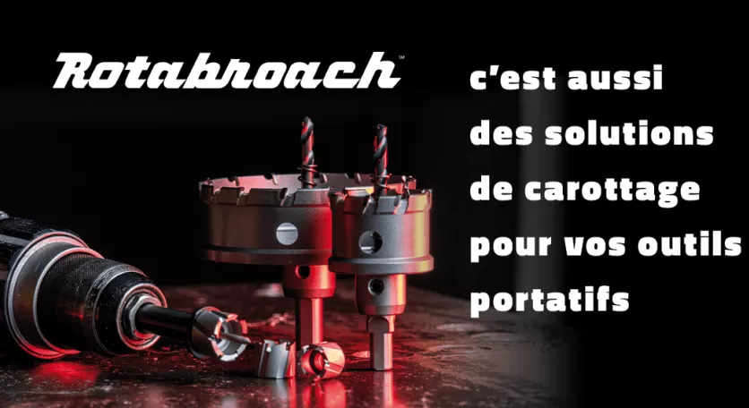 Fraises à carotter pour outils portatifs Rotabroach