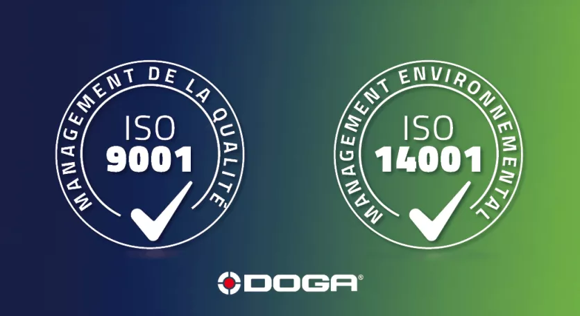 Certifications ISO9001 et ISO14001