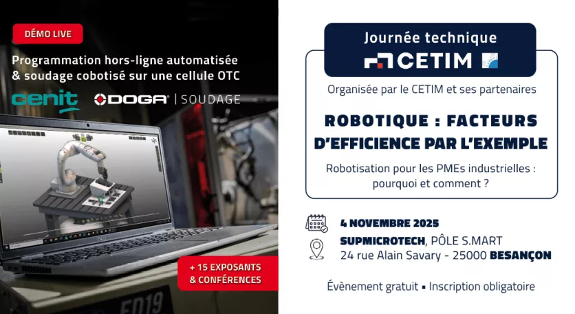 Journée technique CETIM le 4 novembre 2025 à Besançon