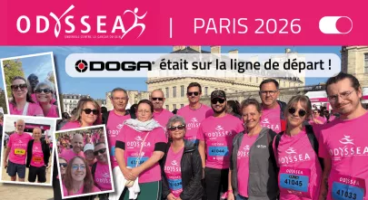 Les équipes DOGA étaient sur la ligne de départ de la marche ODYSSEA pour l'édition 2026 à Paris
