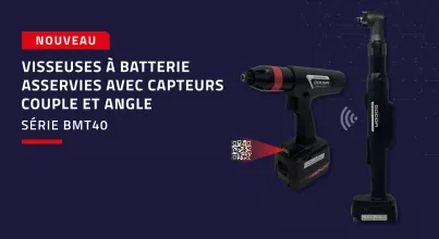 La gamme des visseuses à batterie asservies DOGA s’agrandit avec la série BMT 40 !
