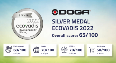 DOGA silver medal ECOVADIS 2022