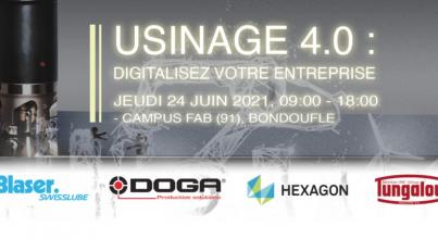 Évènement le 24 juin 2021 - Journée technique "Usinage 4.0, digitalisez votre entreprise" au Campus Fab (91)