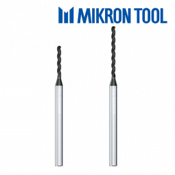 Micro-foret carbure MIKRON TOOL pour l'usinage des matériaux non ferreux