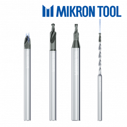 Micro-forets MIKRON TOOL pour l'usinage des aciers avec une dureté inférieure à 55 HRC