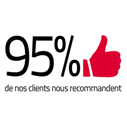 95% de nos client nous recommandent