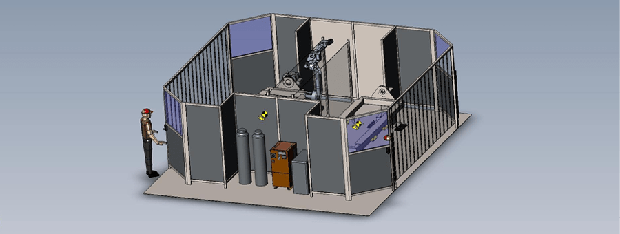 Conception sur mesure cellule de soudage double poste