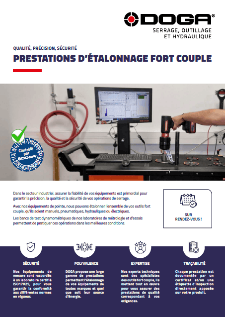 Prestations étalonnage fort couple