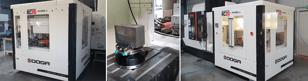 Vues de l'installation du système automation RC20