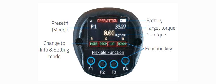 Pistol type digital display