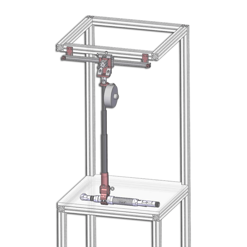 Bras de réaction au couple télescopique carbone DMFi 120/1500