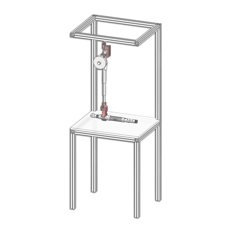 Bras de réaction au couple télescopique carbone de positionnement DMF 30 LPC/960