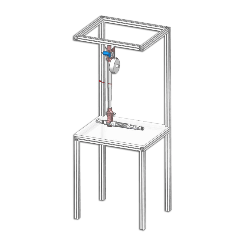 Bras de réaction au couple télescopique carbone de positionnement DMF 30 LAPC/960