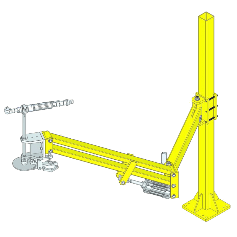 Bras de réaction au couple spécial avec frein et pince rotative type BA 200 R