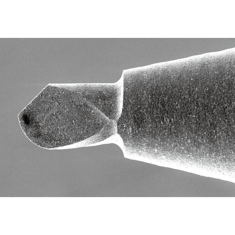 Micro-fraise CBN hémisphérique SMB120 au microscope électronique