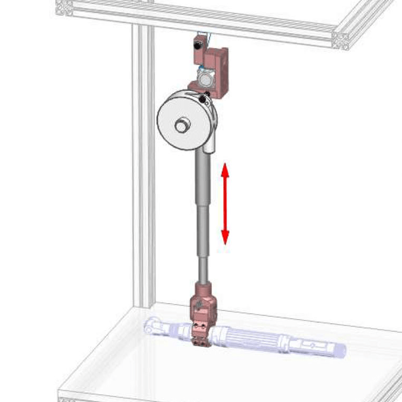 DMF 300 LPC/1500 posi control telescoping arm - without clamp