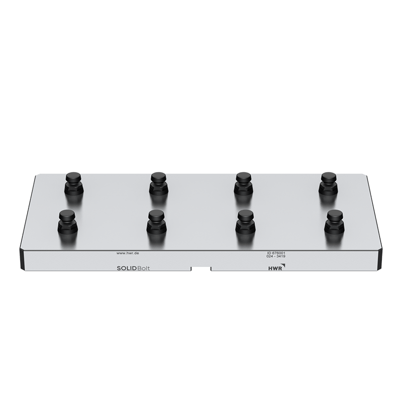 Plaque Point Zéro SOLIDBolt rectangulaire à fixation suivant plan