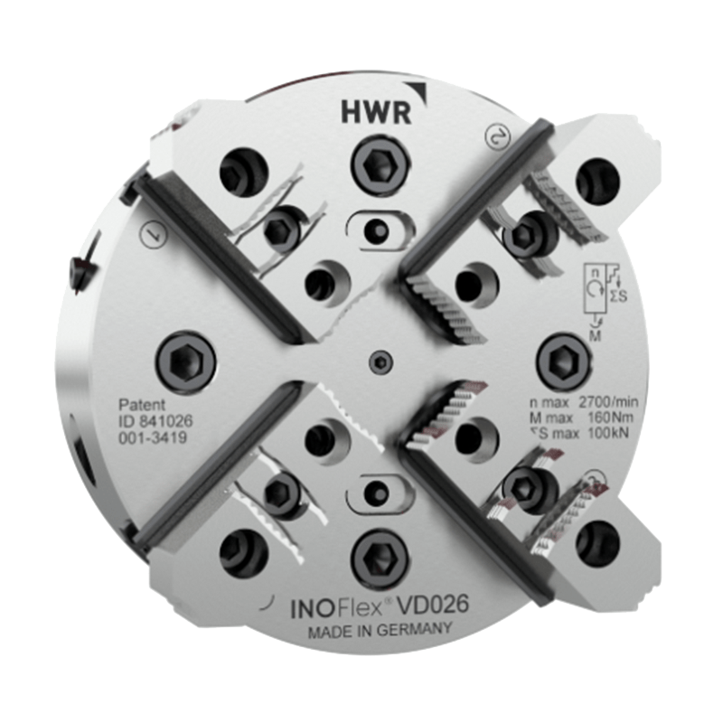 Mandrins 4 mors asservis à centre fermé modèle VD